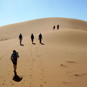 marcheurs dune désert